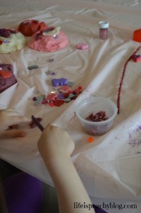 Valentine's Day Playdough Station | Life is Peachy