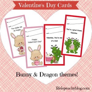 Free Valentine's Day Cards Printables for Boys and Girls | Life is Peachy